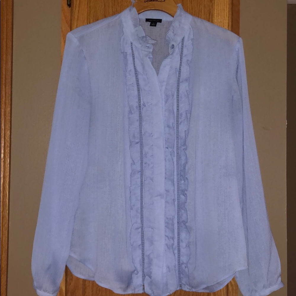 Ruffle detail blouse